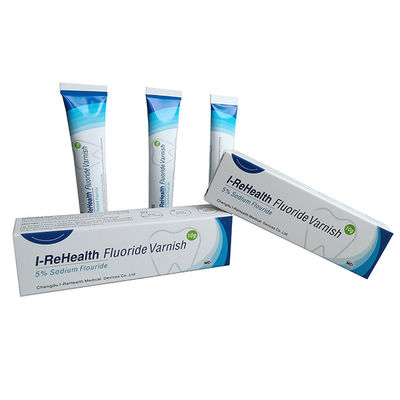 Fluoreto de secagem rápido de 15 segundos para envernizar a cor amarela para pediatra