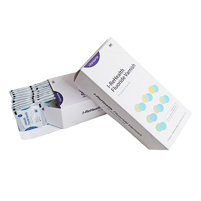 quality verniz de secagem rápido do fluoreto do gosto 5%NaF do fruto 0.5g no escritório dental factory