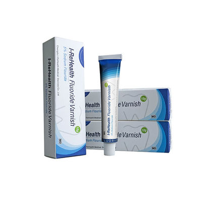 Verniz dental do fluoreto pediatra NAF do sabor 5% do melão para os dentes sensíveis 10g