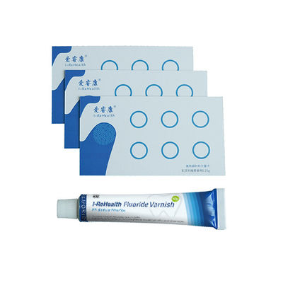 O verniz do fluoreto de sódio da resina natural 22600ppm para adultos repara a desmineralização