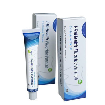 os dentes tópicos NAF de 10g 5% Applic envernizam o sabor do melão da proteção